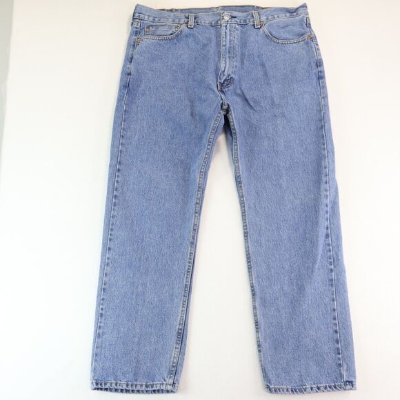 Levi Jeans Mens 40x30 Blue 505 Straight Leg Regular Fit Medium Wash - Picture 1 of 7